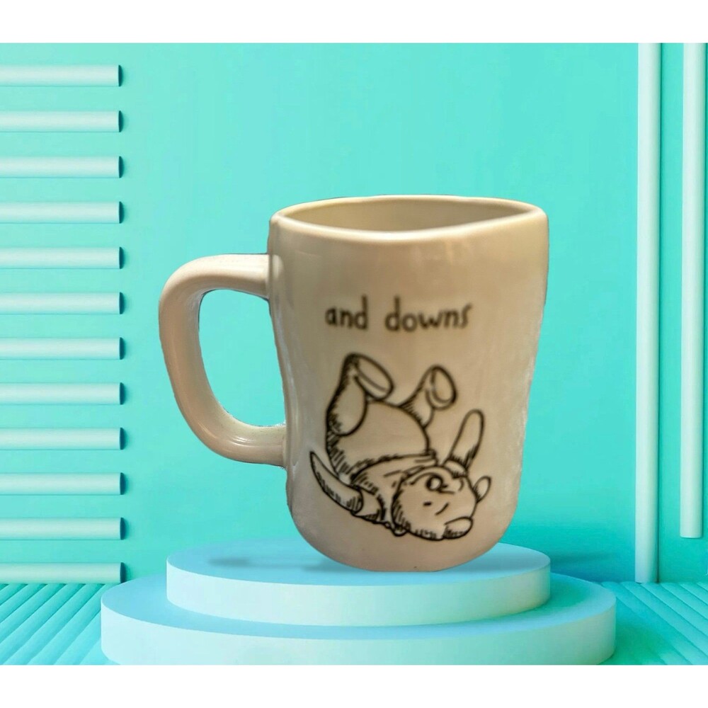 Disney Rae Dunn Cream Ceramic Winnie The Pooh Logo and Accent